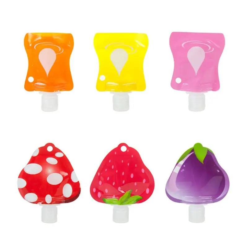 

10pcs Foldable Mini Travel Liquid Dispenser Bag Cosmetics Shampoo Lotion Storage
