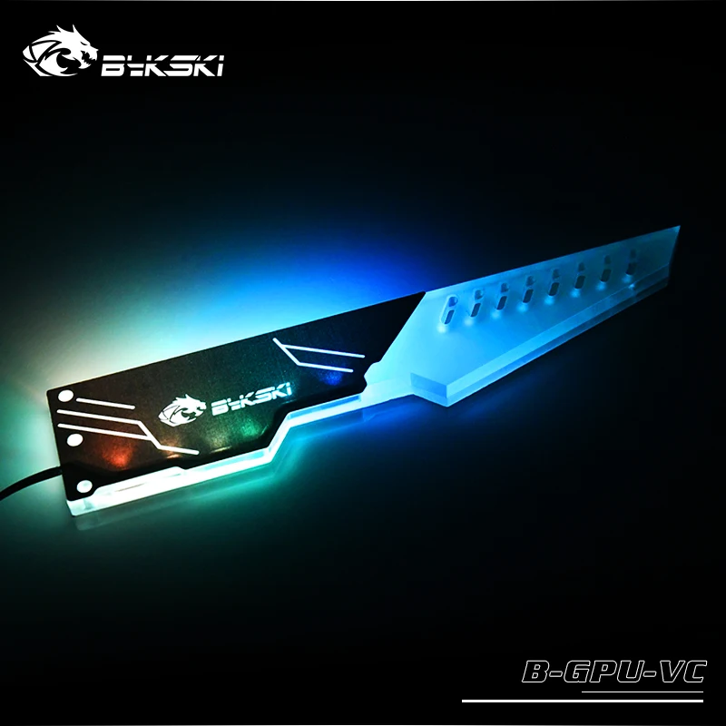 Bykski GPU видеокарта кронштейн держатель компаньон Поддержка 5 в ARGB 3PIN/12 в RGB 4PIN освещение B-GPU-VC