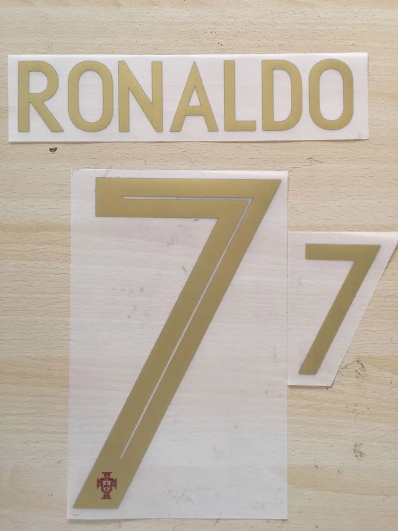 2018 Португалия Ronaldo Nameset Quaresma Andre Silvia Флокированная футбольная нашивка|Заплатки| |