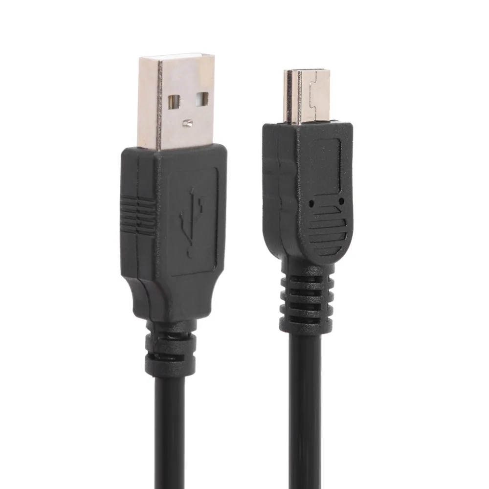 USB 2,0 штекер A-Mini USB 5 Pin B кабель для зарядки и синхронизации данных ПВХ медный сердечник проводник металлический штекер Адаптер