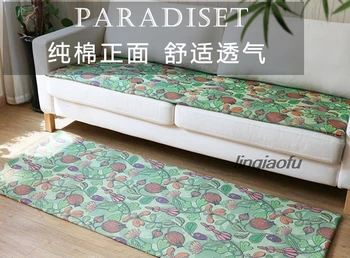 

Nordic non-slip sofa cushion, rural solid wood fabric sofa cushion, high-end table flag decoration
