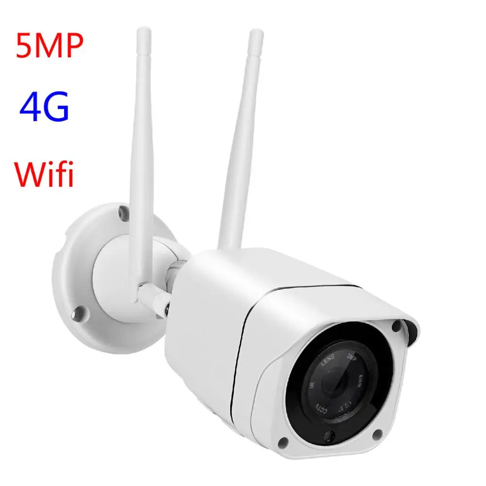 5MP 3g 4g проводная цилиндрическая камера видеонаблюдения 1080 P full HD 3g 4g WiFi IP камеры P2P Мобильный контроль Onvif 4g Проводные Бесплатные ip-камеры