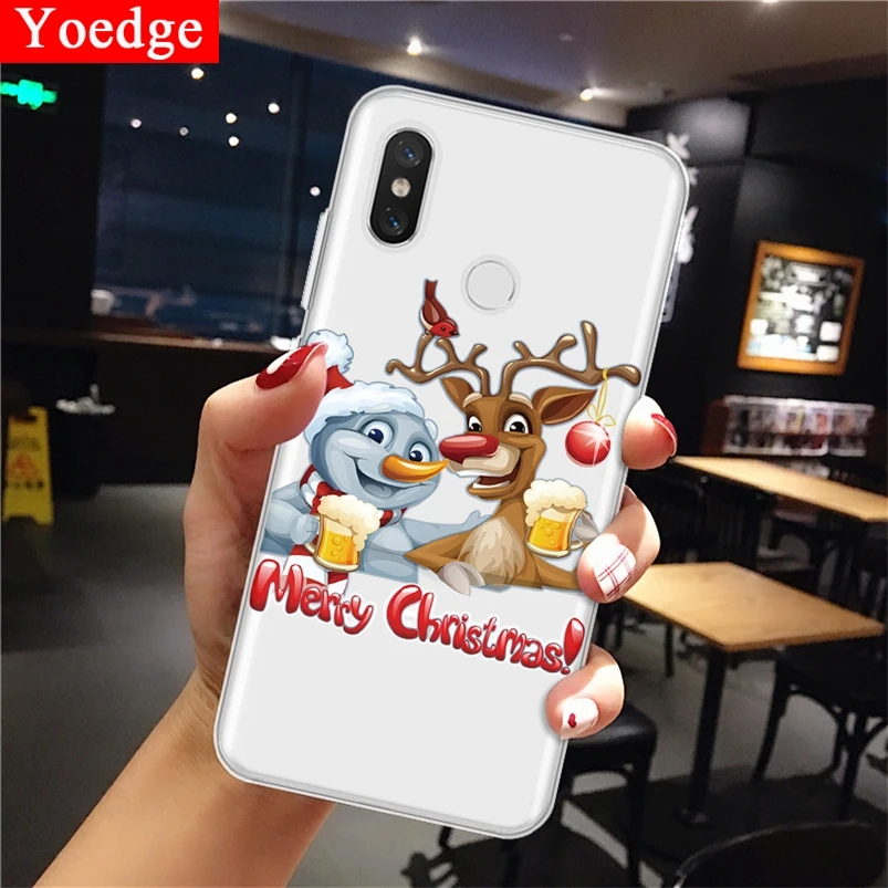 

Christmas Elk Deer Coque For Xiaomi Redmi 7A 4X 4A 5 Plus 6A Go S2 Note 3 4 5 4X 5A 6 7 Pro Soft TPU Cover For Redmi Note 7 Case