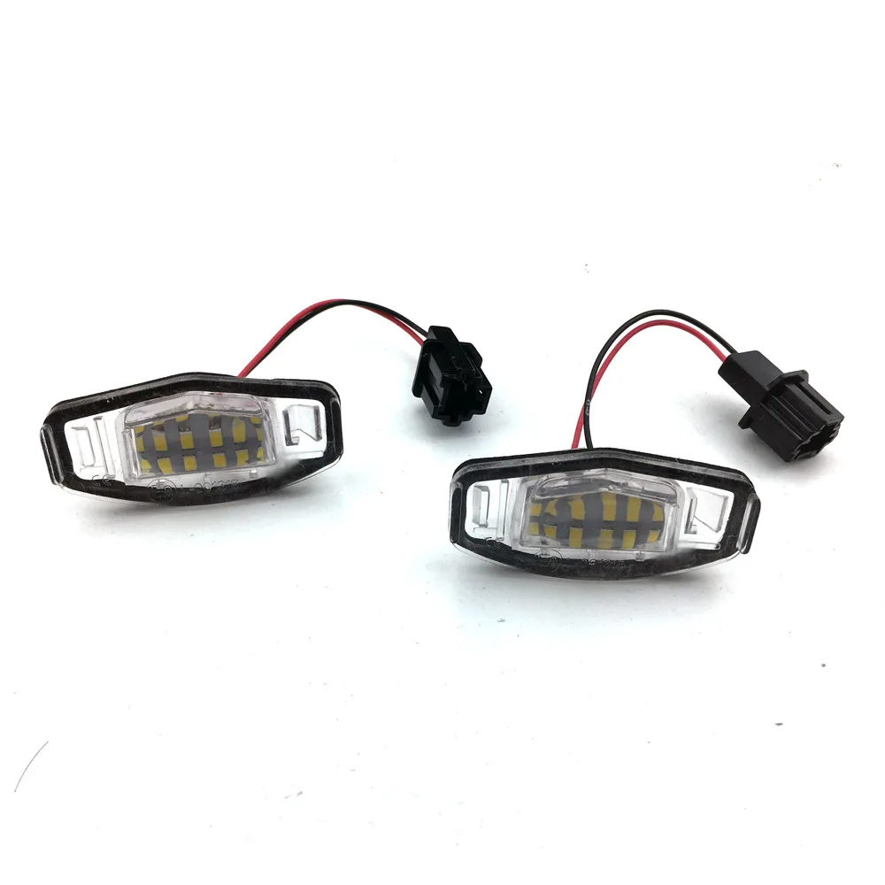 2 лампы ксенон белый светодиодный номерной знак огни для Honda Civic7 01-05 Civic8 2006 City 4D 03-09 ошибок canbus