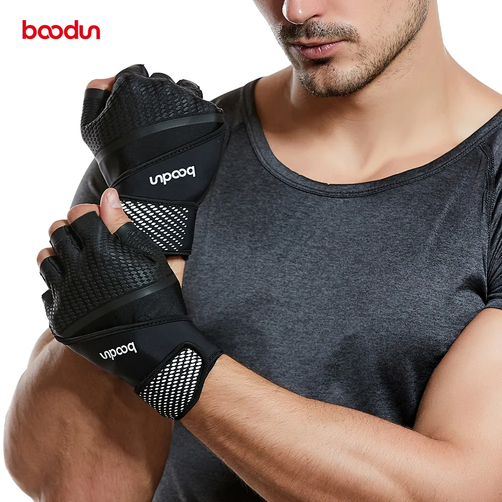 Boodun Burton/, стиль, Спорт на открытом воздухе, фитнес-перчатки, противоскользящие полупальцевые перчатки, износостойкие силовые тренировочные