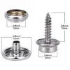 30/150 Pieces Stainless Steel Marine Grade Canvas and Upholstery Boat Cover Snap Button Fastener Kit 15mm Screws Snaps with tool 3