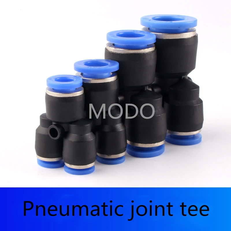 

3 Way Port Y Shape Air Pneumatic 12mm 8mm 10mm 6mm 4mm OD Hose Tube Push in Gas Plastic Pipe Fitting Connectors Quick Fittings
