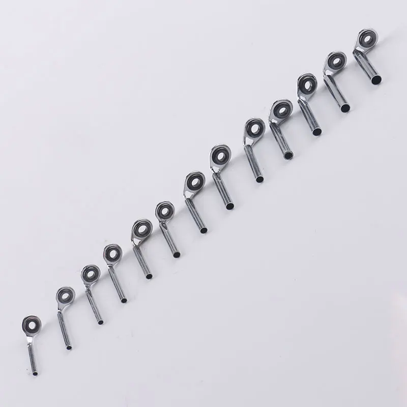 Fishing Rod Guide Repair Kit Fishing Accessories Fishing Tools Fishing Top Rod Guide Ring Line Tip 0.8mm-2.2mm Stainless Steel DIY Eye Rings Pole Repair Kit Replacement Accessories