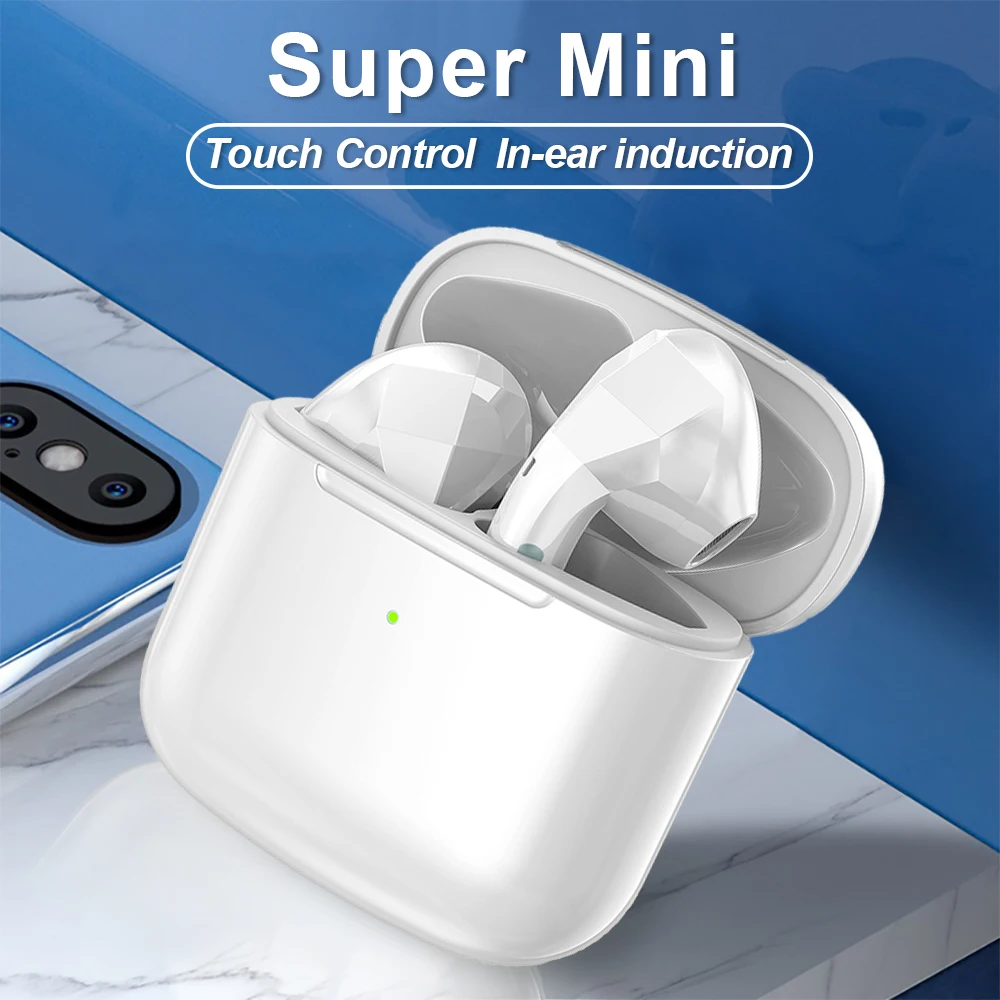 Мини Bluetooth Беспроводные наушники с микрофоном TWS беспроводные водонепроницаемые