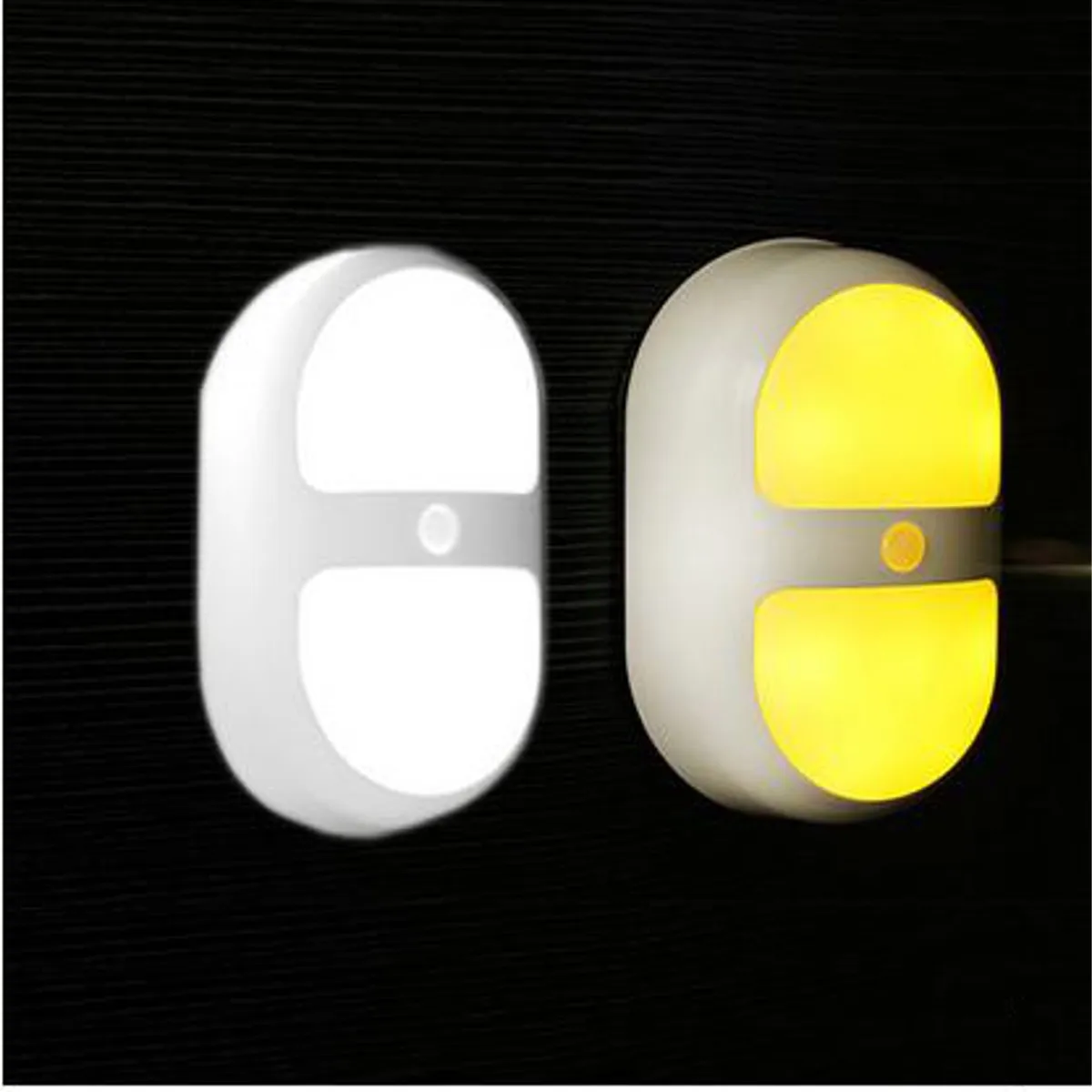 

Jiguoor LED Night Light Human Motion Induction Sensor Control Lamp Battery For Bedroom Bathroom