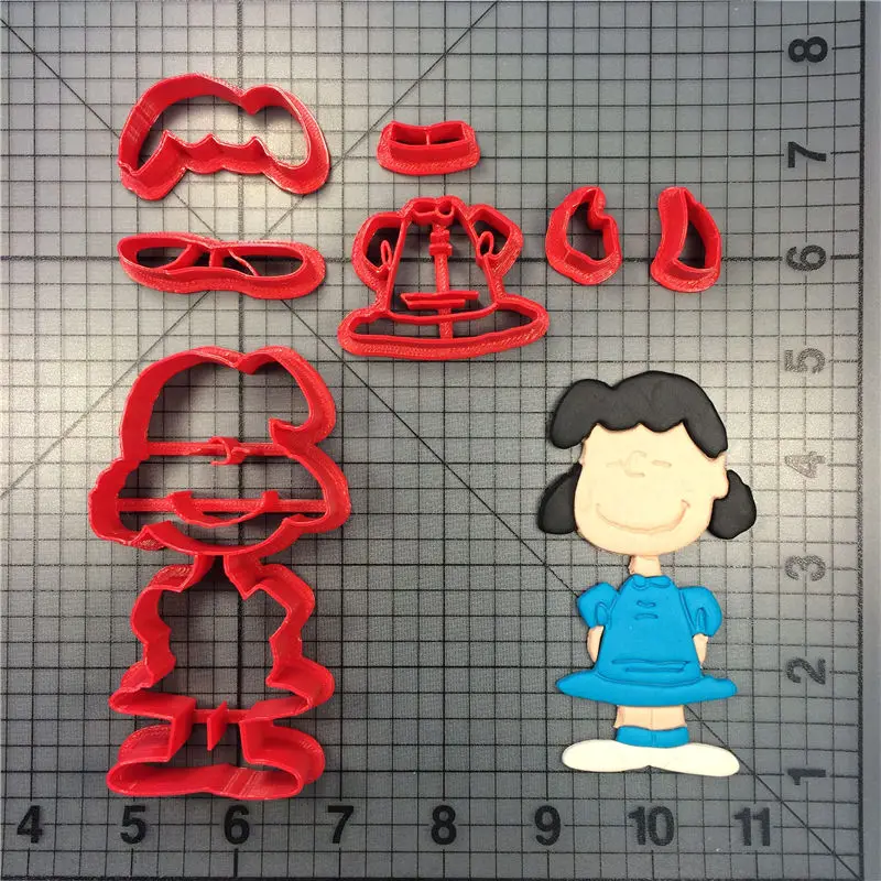 Charlie коричневый Lucy Marcy перечная мята Пэтти пластиковый 3d принт помадка печенья