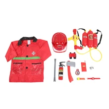 Пожарная Главная ролевая игра ролевые пожарные шапки одежда огнетушители игрушка пожарный водяной Пистолетик с рюкзаком насадка забавные игрушки для детей