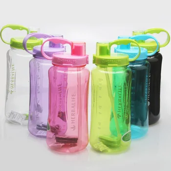 

1000ml/2000ml 7 color Herbalife Nutrition 24hour Drinkware protein shaker Camping Hiking Straw Water Bottle Space Bottle
