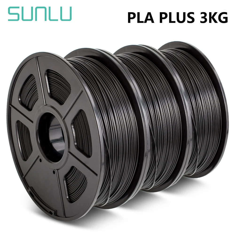 Филамент для 3D-принтера SUNLU PLA PLUS 1 кг 75 мм Набор сменных наполнителей pla + 3 рулоны