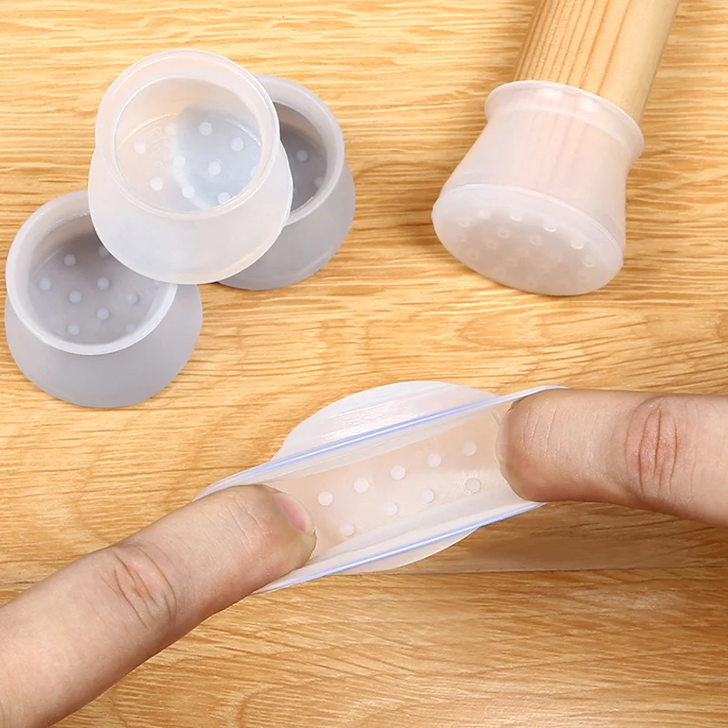 4/8/16PCs Furniture Table Chair Leg Feet Cap Cover Protector Feet Pads Non-slip Table Chair Leg Foot Silicon Protection Cover afbeelding