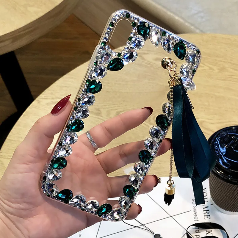 Стразы с кристаллами для Samsung GA3 A5 A7 2017 A9 A8 A6 PLUS A50 A70 A80 A51 A71 M10 M20 M30 чехол телефона Kilifi