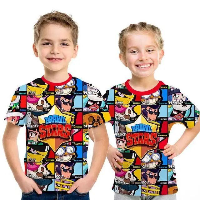 Футболка летние Новая коллекция одежды для маленьких детей в сравнении с звезды детская футболка 3D стрелок с принтом из игры для мужчин футболка милые для мальчиков и девочек футболка с короткими рукавами - Цвет: NT-295