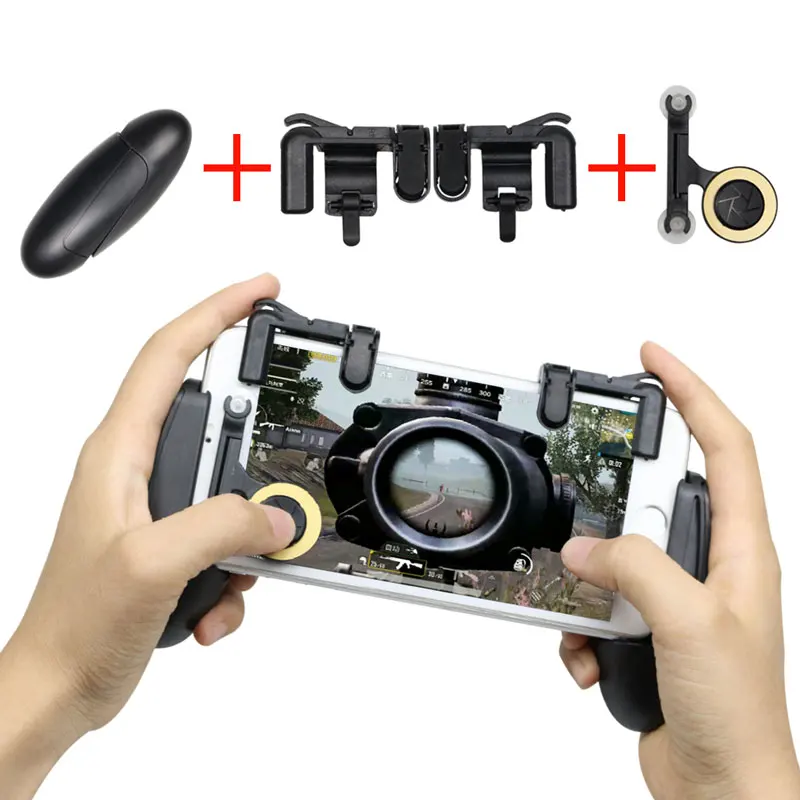 

PUBG Game Controller Gamepad Trigger Shooting Free Fire Mobile Phone Gaming L1R1 Shooter Trigger For Android IOS