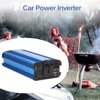 

LED DC12 to 220V 3000W Solar Power Inverter AC Modified Sine Wave Converter Built-in Cooling Fan Manual Switch