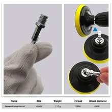 

Hexagon Connecting Rod M10 Metal Polishing Workshop 3pcs Adapter Chuck