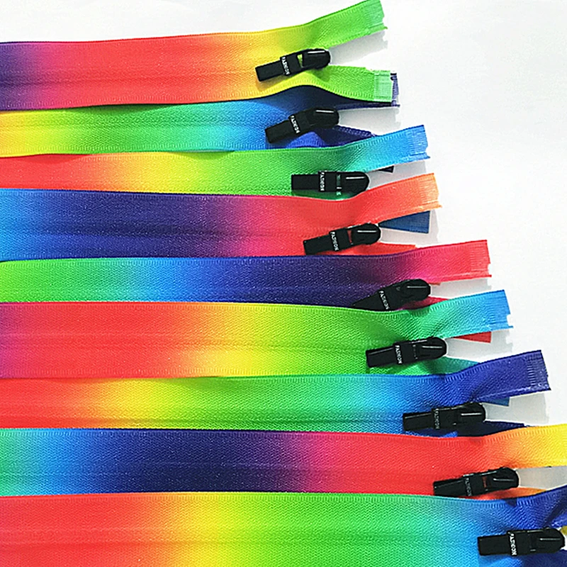 

20/50pcs 3# Open end 20 cm (8 inch) colorful nylon zipper, Printed Nylon Zippers DIY tailoring,sewing craft Garment