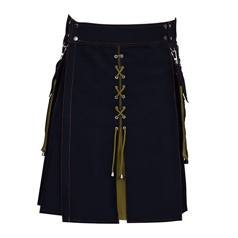 Мужские шотландские юбки, традиционная, практичная, Kilt, современная мода, хлопок, джинсы, брюки, юбки, мужские, косплей, шорты, юбки Kilts