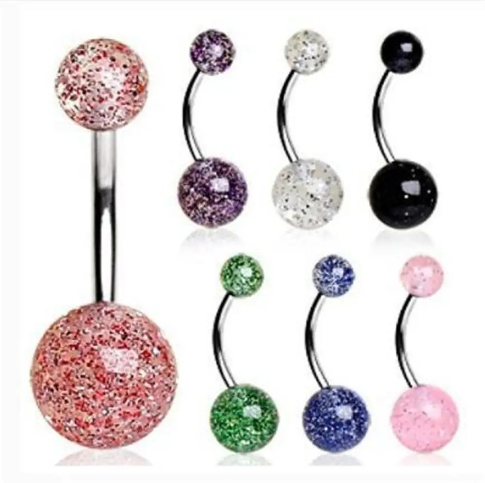 Wholesale 8pcs/lot Women Fashion Belly Button Ring Navel Barbell Piercing Ombligo Bar Mermaid Pregnancy Set Dangle Body Jewelry | Украшения