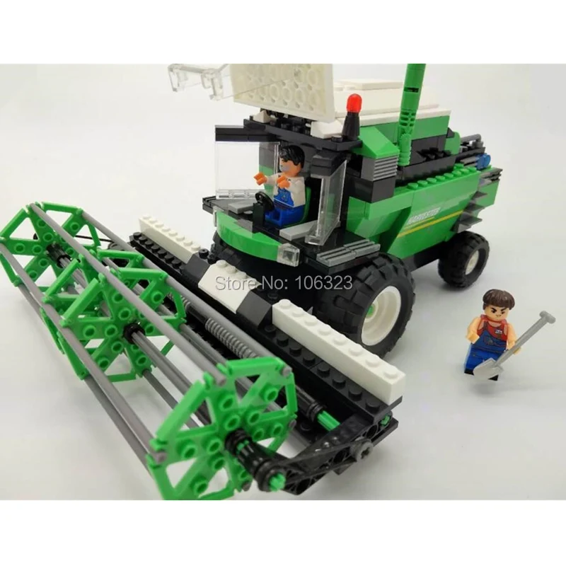 Новые 4 шт. в 1 Набор, DIY фермер завинчивая блоки, собранный сельскохозяйственный трактор автомобиль, Развивающие игрушки Строительство и строительство модель грузовика