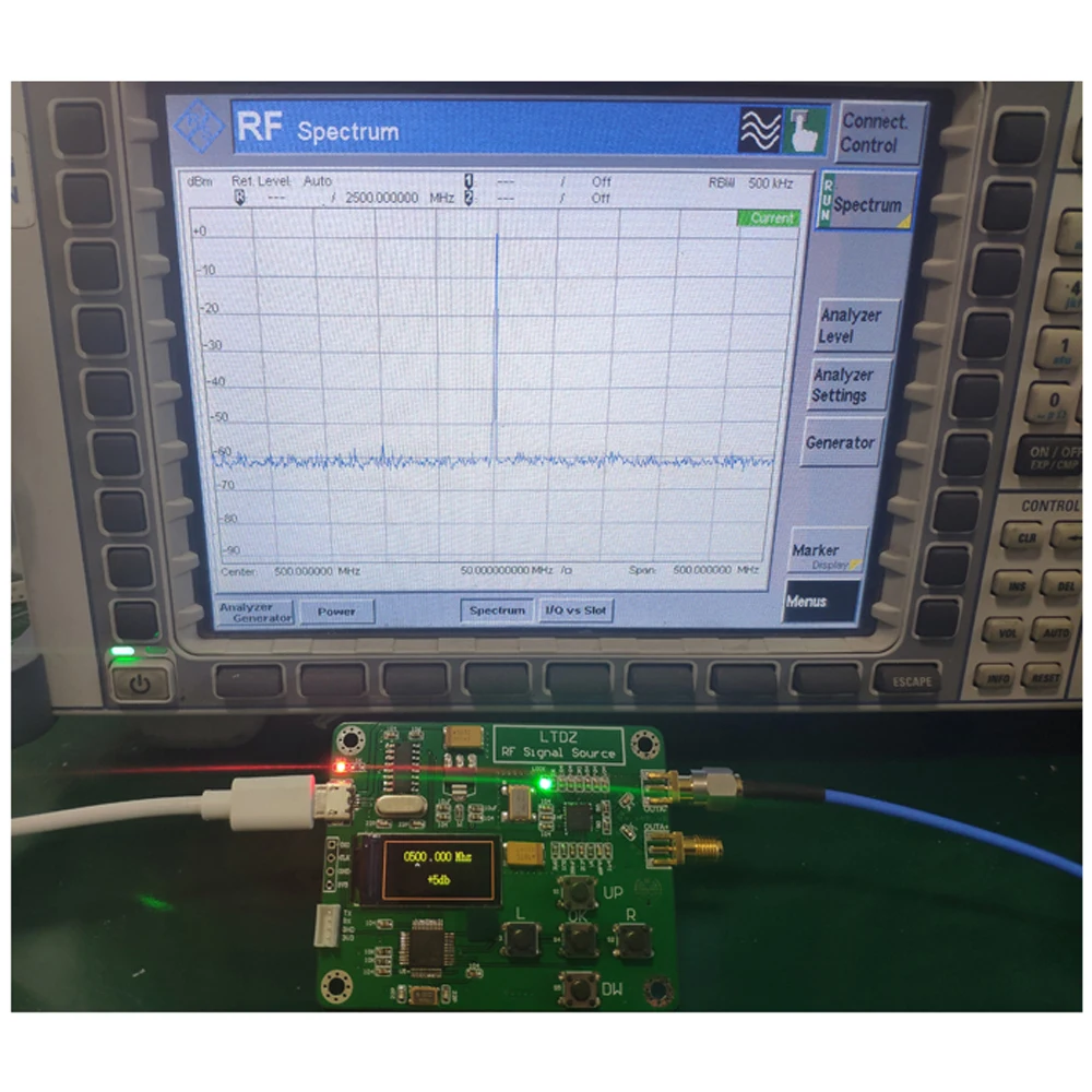 LTDZ MAX2870 STM32 23 5 6000 МГц модуль источника сигнала USB в питание частоты и режимы