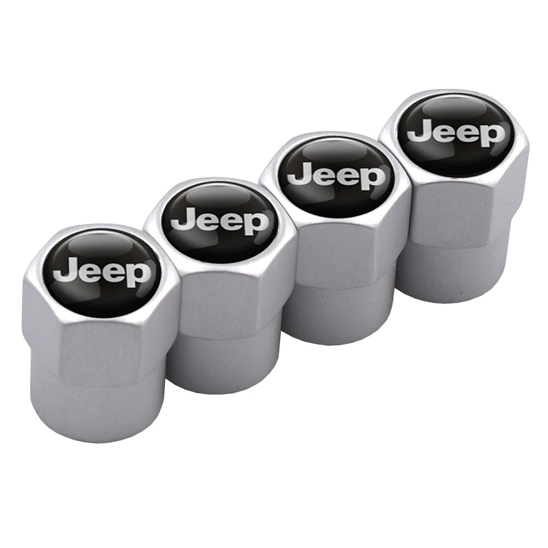 Новые 4 шт. Автомобильные Колесные шины крышки клапанов для Jeep Renegade Wrangler JK Rubicon Cherokee Патриот Трейл ястреб аксессуары для компаса