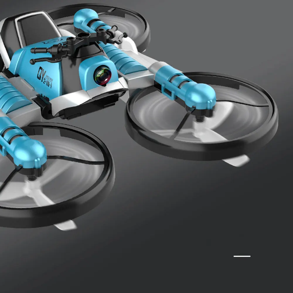 WiFi FPV RC Дрон мотоцикл 2 в 1 складной вертолет камера 0.3MP высота удержания RC Квадрокоптер мотоцикл Дрон для детей Подарки