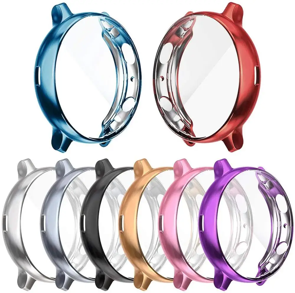 Funda para Samsung watch active 2, protector de pantalla de silicona TPU + película, 44mm, 40mm, 44mm