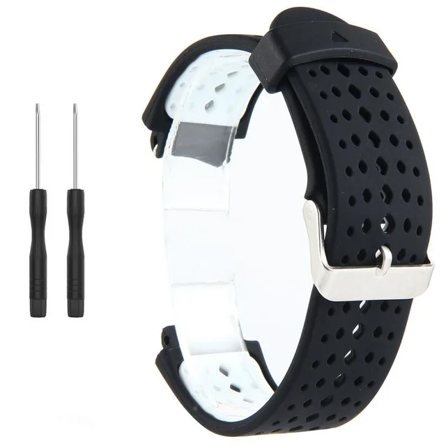 Универсальный сменный ремешок для часов Garmin Forerunner 220 230 235 620 630 735 двухцветный мягкий силиконовый смарт-ремешок для часов - Цвет: 1