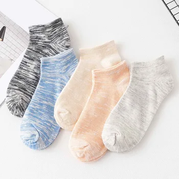 

2020 Spring and Summer New Products No-show Socks Women's Japanese-style Retro Five-Color Run-WOMEN'S Low-cut Liners Socks No-sh