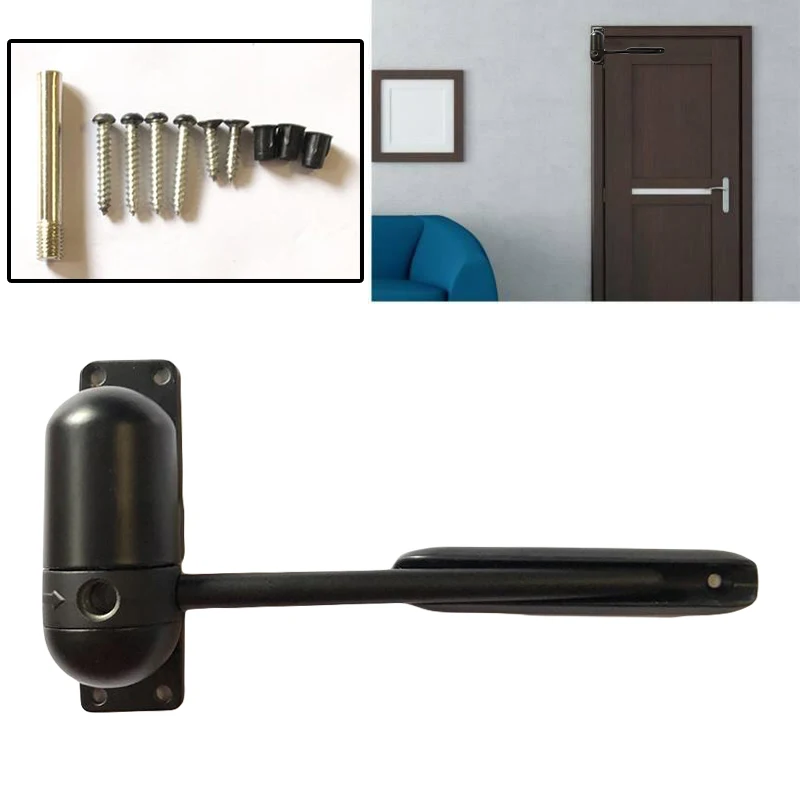 Surface Mounted Automatic Door Gate Closer Spring Loaded Adjustable Fire Rated