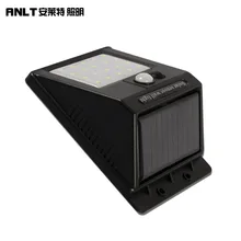 Высокочастотная Газоразрядная лампа на солнечной батарее на открытом воздухе Водонепроницаемый стенная солнечна лампа садовая лампа LED коридор огни Светодиодный инфракрасная Сенсорная лампа