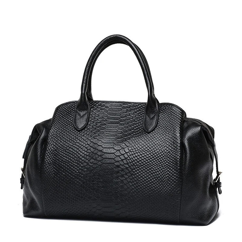 Роскошная большая сумка из натуральной кожи, женская сумка с узором из змеиной кожи, женская сумка на плечо, женская классическая сумка через плечо