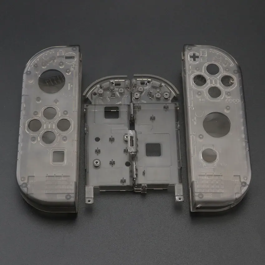 Clear Black ChengHaoRan DIY Пластиковый R L корпус Оболочка Чехол для nintendo Switch NS NX Joy-Con контроллер Прозрачный правый левый корпус - Цвет: Clear Black