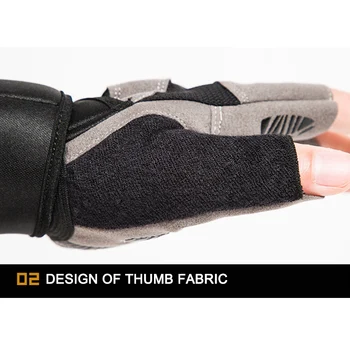 

Weight Lifting Half-finger Gloves Breathable Fitness Bodybuilding Gym Gloves WHShopping