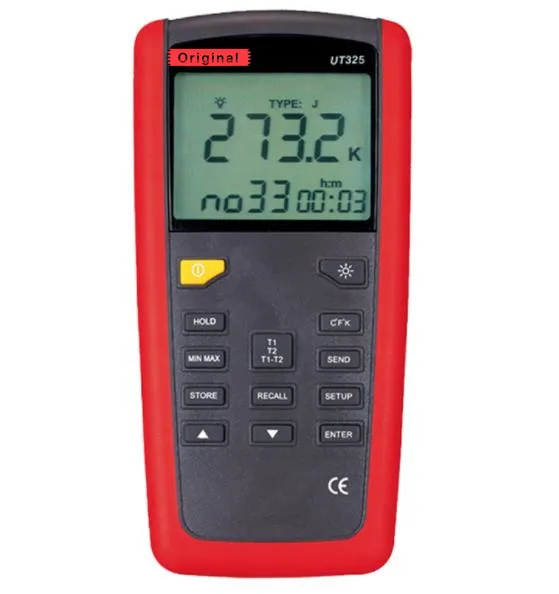 

UT325 High-precision Contact Multi-channel K-type Thermocouple Thermometer Data Storage Dual Temperature Probe