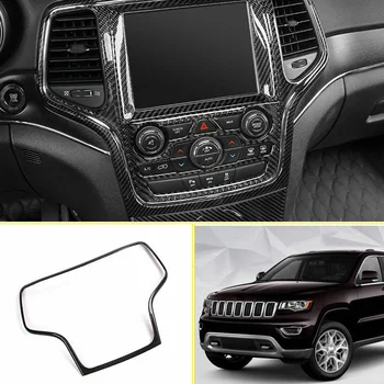 

Carbon Fiber Style Navigation Panel trim For Jeep Grand Cherokee 2014-2018
