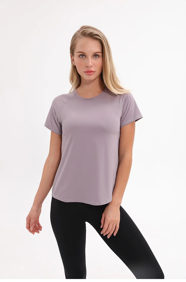 Женская сетчатая Лоскутная рубашка для йоги с коротким рукавом, Спортивная футболка, спортивная одежда, сексуальная открытая спина, спортивная одежда, летние спортивные топы