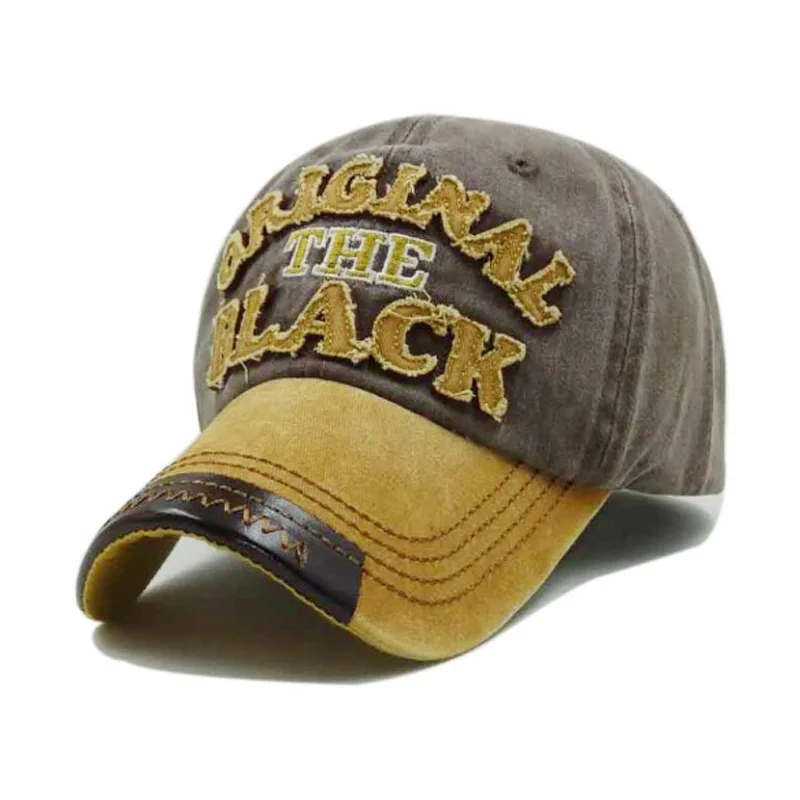 PYUXD промытая хлопковая бейсбольная кепка бейсболка шапка для мужчин хип-хоп облегающая Кепка s Женская Повседневная буквенная Кепка Ретро Bone gorras - Цвет: 02