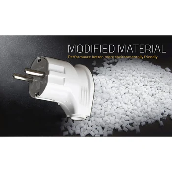 

Electrical Plug Power Wire Plug White For European Socket Converter White&Black Male Plug Markel Viko Legrand Schneider Livolo