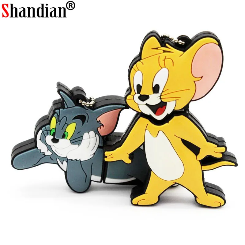 Us 205 49 Di Scontoshandian Vendita Calda Cartone Animato Di Tom E Jerry Modello Usb Flash Usb 20 Del Bastone Di Memoria Del Mouse Del Gatto