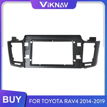 

2din Car Radio Fascia for Toyota RAV4 RAV 4 2014-2019 Dash Trim Kit Frame Panel Audio DVD Dash Panel