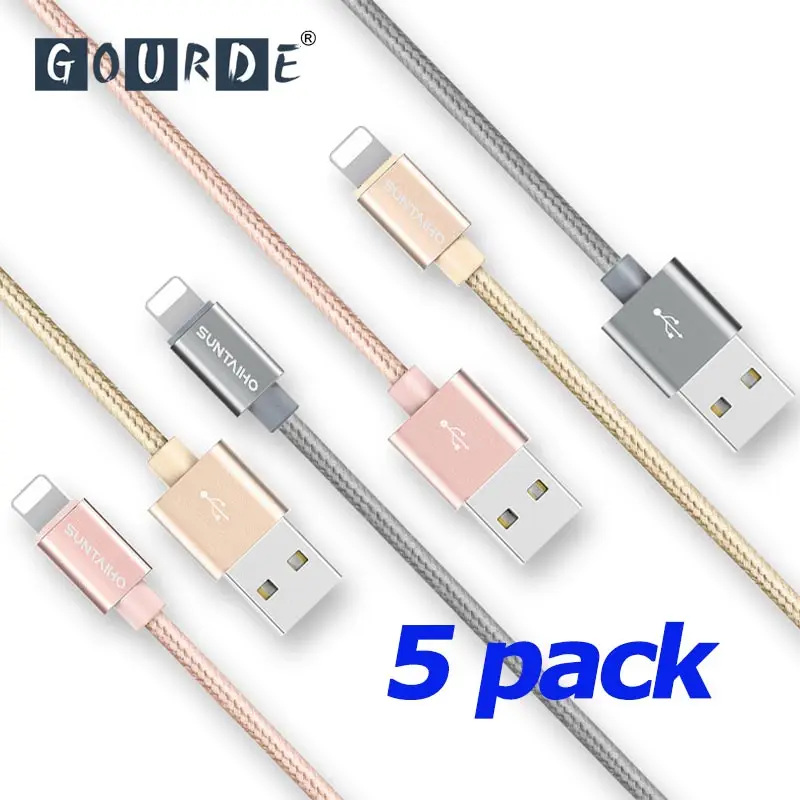 USB кабель для iPhone XS MAX нейлоновый кабель 2.1A Быстрая зарядка USB кабель для iPhone X XR 6 8 Plus SE iPad Air 2 Код мобильного телефона