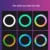 LED Selfie Ring Light For Mobile Phone Portable RGB Colorful Flash Lamp Lights For YouTube Vlog Cellphone Live Fill Lighting
