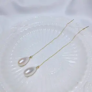 

Original Handmade unique natural freshwater pearl gold filled Earrings