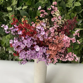 

Multi-color small single branch gypsophila, home office restaurant decoration, simulation silk cloth gypsophila office decor